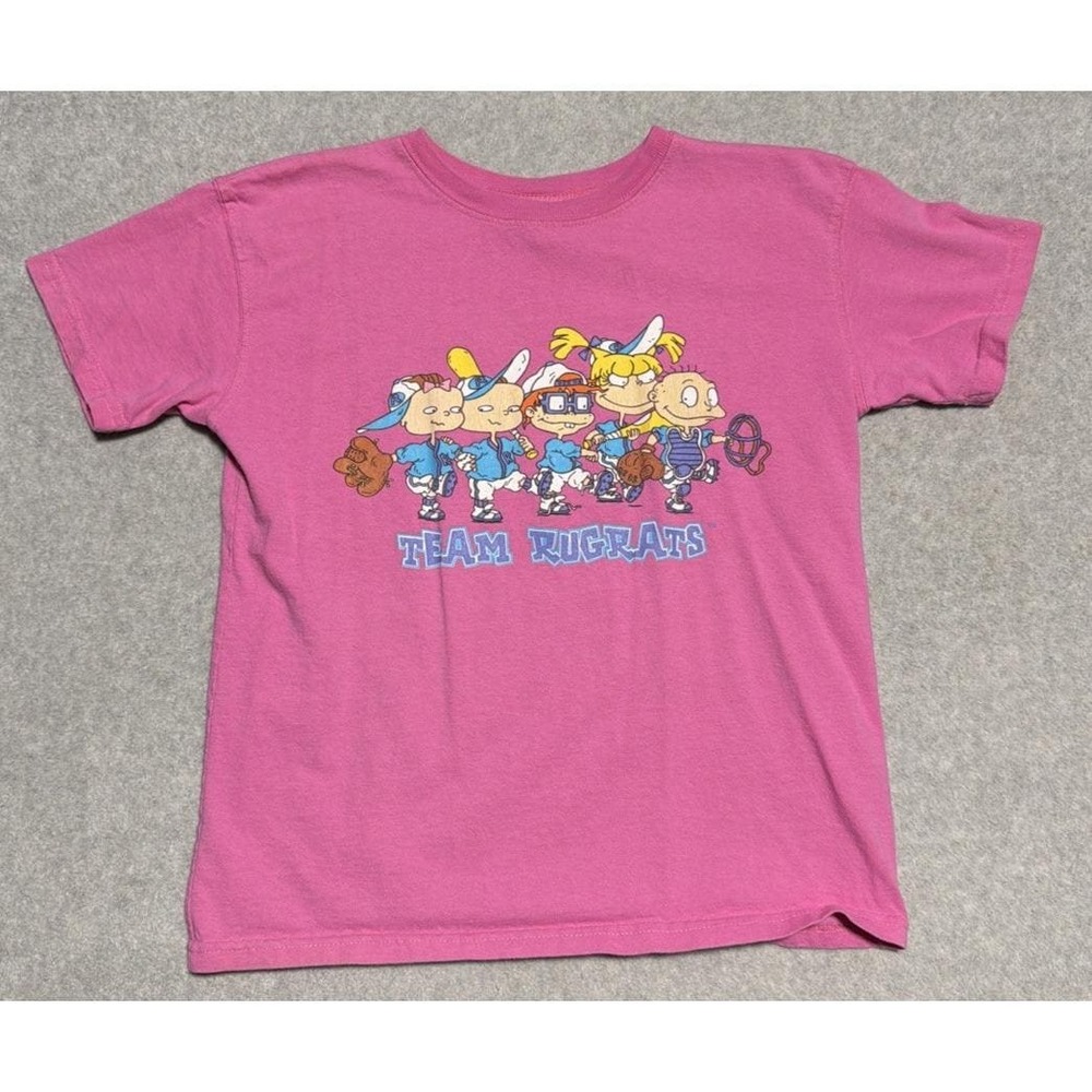 Vintage Rugrats 1997 VTG Nickelodeon Viacom Night T Shirt Dress Kids Size L